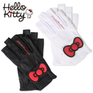 Golf X Hello Kitty Limited Gloves Both Hands Off - White Sanrio Japan W/tracking