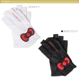 Golf x Hello Kitty Limited Gloves Both Hands Off - White Sanrio Japan w/Tracking 2