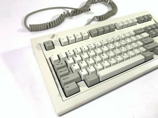 Vintage 1987 IBM Model M Space Saver Clicky Keyboard 1391472 w/ cable SSK 2