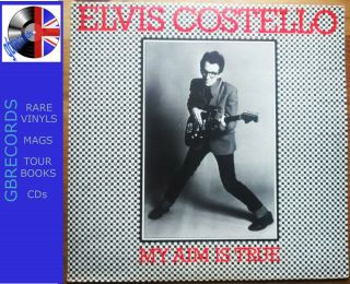 Elvis Costello - My Aim Is True Stiff Uk 1st Press Blue Back Cover