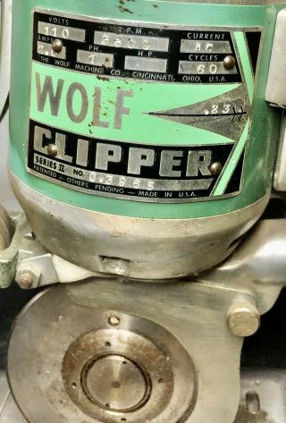 Vintage Wolf Clipper Series II Blazer Upholstery Cutter Embroidery 2