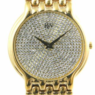 Raymond Weil 4802 - 2 18k Gold Electroplated Mens Vintage Watch Swiss Quartz