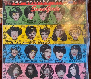The Rolling Stones: Some Girls 1978 Vinyl Lp Lucille Ball Cover