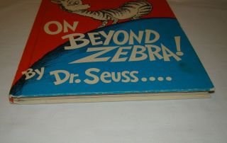 VINTAGE DR SEUSS ON BEYOND ZEBRA LARGE HARDCOVER BOOK CLUB EDITION 5