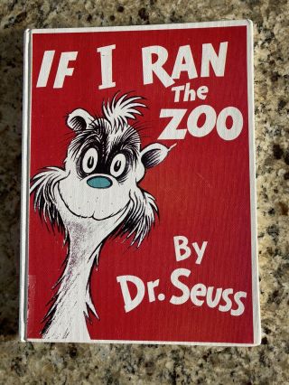 Dr Seuss Books Vintage 1950 Banned If.  I Ran The Zoo