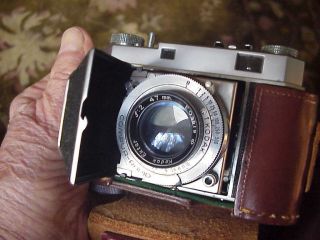 Vintage Kodak Retina II 35mm Camera 47mm Ektar Lens Brown Leather Case 3