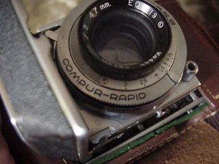 Vintage Kodak Retina II 35mm Camera 47mm Ektar Lens Brown Leather Case 4