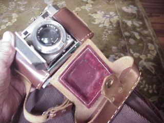 Vintage Kodak Retina II 35mm Camera 47mm Ektar Lens Brown Leather Case 6