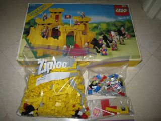 Vintage Lego Castle 6075 375 100 Complete W/box,  Instruct,  Sticker Sheet