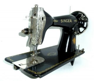 Antique Vintage Singer 15k Centennial Sewing Machine Leather Denim Special Model