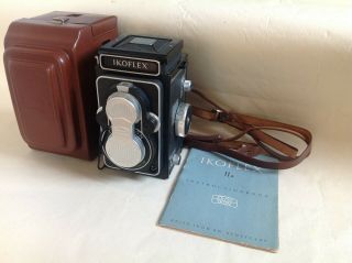 Zeiss Ikon Ikoflex Iia 855/16 W/tessar 1:3.  5 75mm - Case - Fine Vintage Cond.