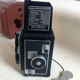 Zeiss Ikon Ikoflex IIa 855/16 w/Tessar 1:3.  5 75mm - Case - Fine vintage cond. 6