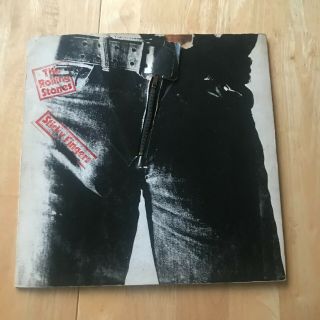 The Rolling Stones Sticky Fingers Vinyl Lp Coc 59100 Small Zipper Cover