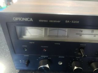 Vintage Optonica Sa - 5206 Hi Fi Stereo Receiver Sharp 85 Watts Ch Max