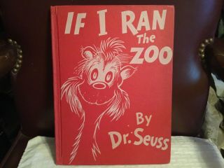 [rare] Vtg 1st Edition? 1950 Dr.  Seuss - If I Ran The Zoo - Discontinued - Banned -