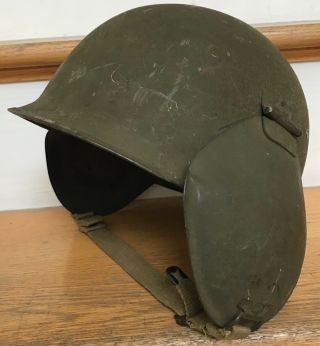 Vintage Wwii Ww2 Us Army Air Force Aaf M3 Flak Helmet Bomber Gunner Attic Find