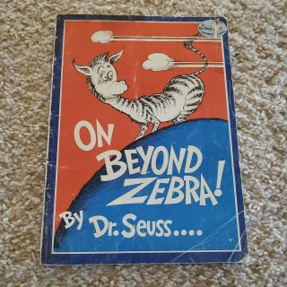 On Beyond Zebra Dr.  Seuss Vintage Paper Back