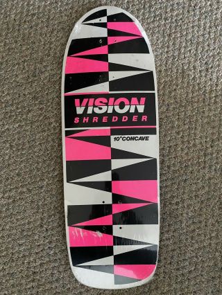 Nos Vision Shredder Skateboard Deck - Hot Pink Factory Grip