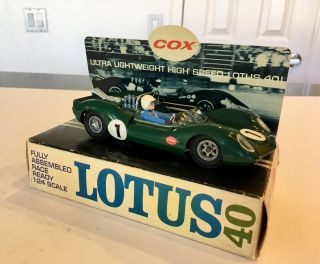 1/24 Cox Lotus 40 Ready To Run Vintage Slot Car