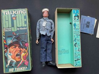 Talking Gi Joe Action Sailor W/original Box - Vintage 1967 - Hasbro