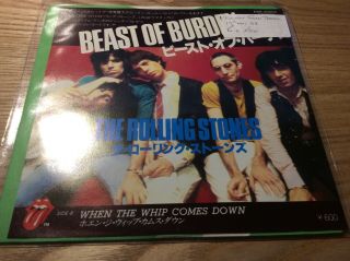 The Rolling Stones ‎– Beast Of Burden - Toshiba Emi 1978,  Pullout Played - Ex