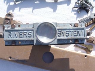 Vintage AUSTRALIA made RIVERS LOCKING SYSTEM for HD or Vault Door Lock Locksmith 4