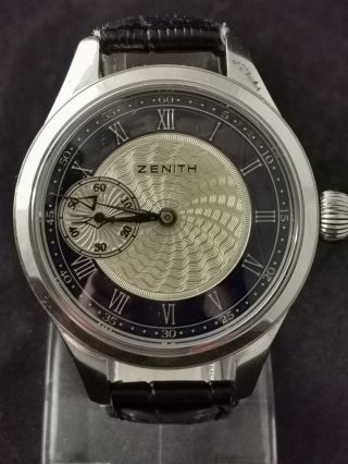 Vintage,  Wristwatch Zenith,  With Art Work Dial,  48mm