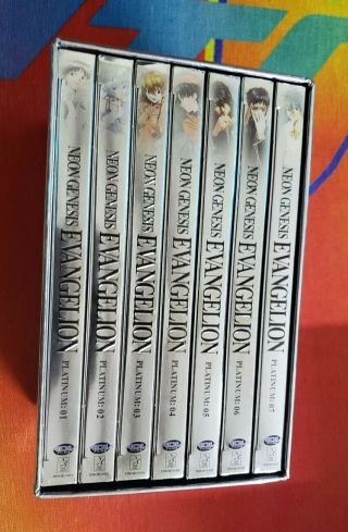 Neon Genesis Evangelion Platinum Complete Dvd Big Box Set Anime Vintage