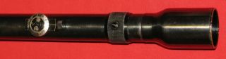 Vintage GERMAN rifle scope,  similar EBRA 6x,  TOP scope for K98 with reticle 1 4