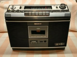 Vintage Sony Cf - 580 Boombox (am/fm Cassette Recorder)