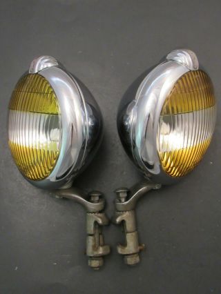 1930 ‘s - 1940 ‘s Vintage Unity Two Color Fog And Driving Lights Model S - 4