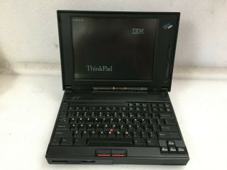 Rare Vintage Ibm Thinkpad 365x Pentium Laptop 16mb Ram W/ Ac Adapter Q - 3 (1)