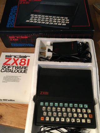 Vintage Sinclair Zx81 Personal Computer 1982 Edition Boxed Instructions