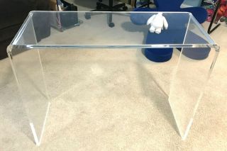 Vintage Lucite Waterfall Style Desk 38 " X 29 " X 16 "