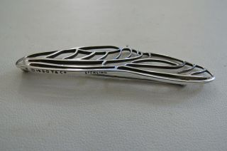 VINTAGE 1980 TIFFANY & CO STERLING SILVER DRAGONFLY WING BROOCH / PIN 2