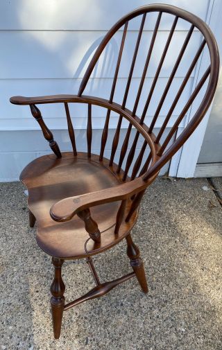 Vintage Nichols And Stone Windsor Arm Chair 3