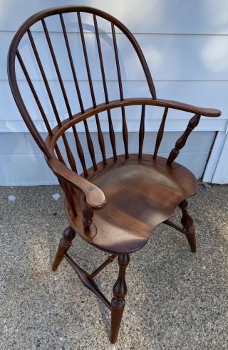 Vintage Nichols And Stone Windsor Arm Chair 4