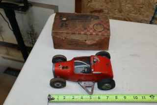 Vintage Rodzy Standard Tether Model Race Car In Dirty Box Cameron Engineer