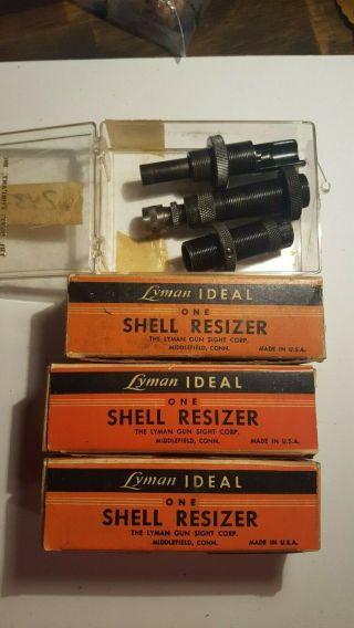 VINTAGE LYMAN IDEAL 310 AMMO RELOADING TOOL PRESS AND DIE KIT,  WITH MANY DIES 5