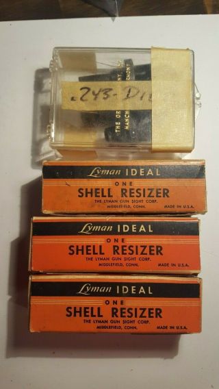 VINTAGE LYMAN IDEAL 310 AMMO RELOADING TOOL PRESS AND DIE KIT,  WITH MANY DIES 6