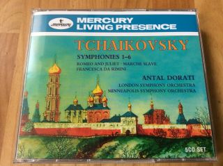 Tchaikovsky Symphonies 1 - 6,  Lso Dorati Mercury Living Presence 5 Cd Nm