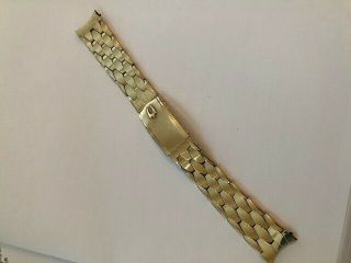 Vintage Bulova Accutron 10k Gold Filled Kreisler Coffin Link With Tuning Fork