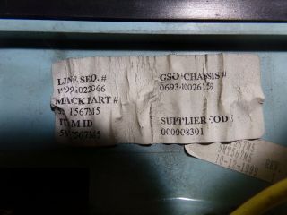 Mack 069340026159 Vintage Dash Instrument Panel Gauge Cluster 4