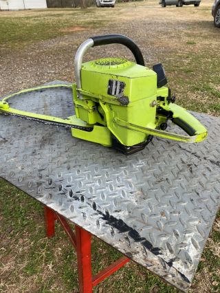 Vintage Poulan 245 A Bowsaw Chainsaw With Bow And Chain 6