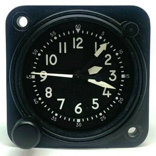 Vintage 20 Jewel Waltham A13a Military Aircraft Clock Cockpit Clock 8 - Day