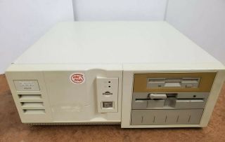 Vintage Dell 466m Computer 486 Dx2 66mhz 16mb Ram 4gb Cf Hdd Upgrade Dos Win3.  1