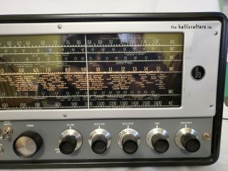 Hallicrafters SX - 62A Vintage Ham Radio Receiver w/ FM Powers On,  Looks Good 3