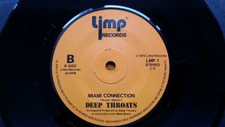 DEEP THROATS - ROCK ' N ' ROLL DISCHARGE 1978 Limp label 7 