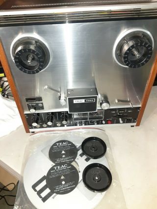 Vintage Teac 3300 2 Track Reel - To - Reel Tape Player