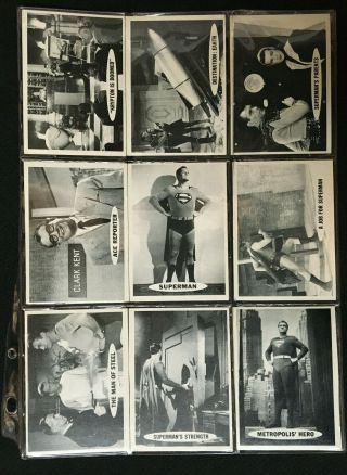 The Adventures Of Superman Vintage Card Set Complete Ex - Nm 1966